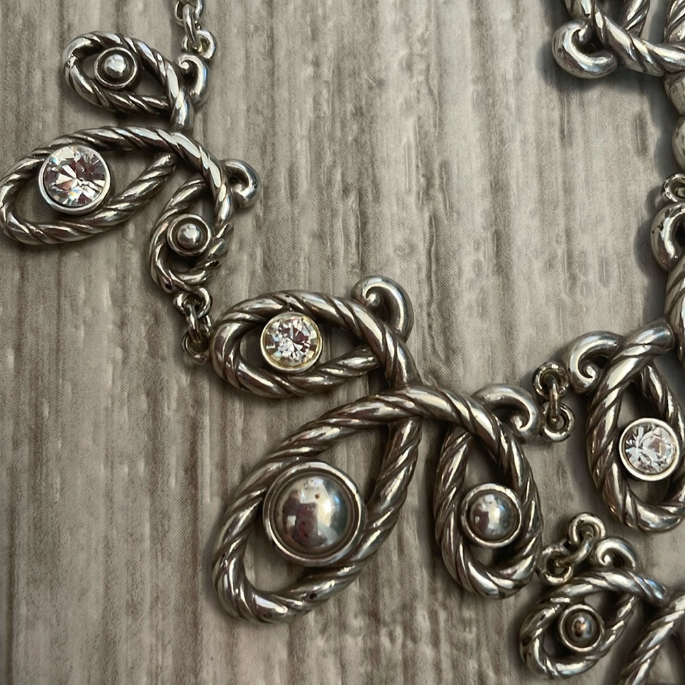 Brighton silver statement rope necklace 🌟 - Picture 6 of 7